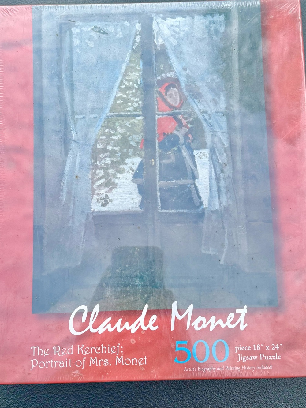 SEALED Claude Monet The Red Kerchief Portrait of Mrs Monet 500pcs Jigsaw Puzzle